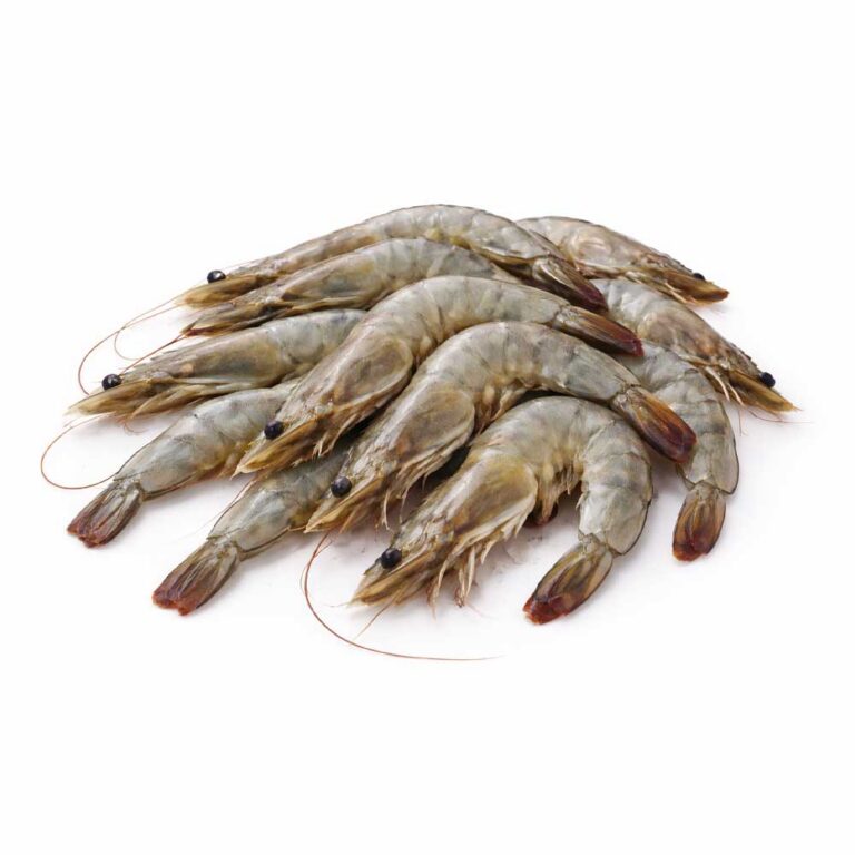 Čerstvé syrové krevety – Celé s hlavou (Raw Shrimps)