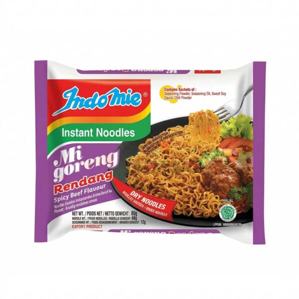 INDOMIE Inst. smažené nudle Goreng Rendang (80g)